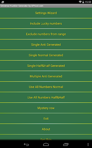 Universal Number Generator