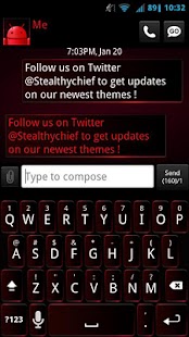 How to install GO SMS Dark Red Theme 1.2 mod apk for bluestacks