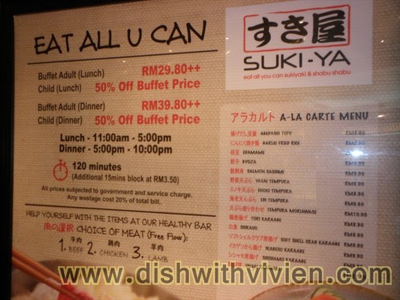 Buffet @ Sukiya - Malaysia Food & Restaurant Reviews