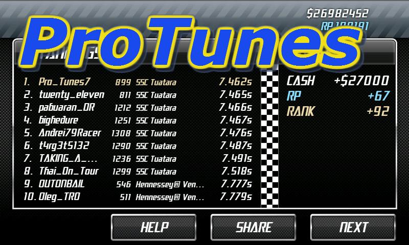 Drag Racing Pro Tunes Screen 3