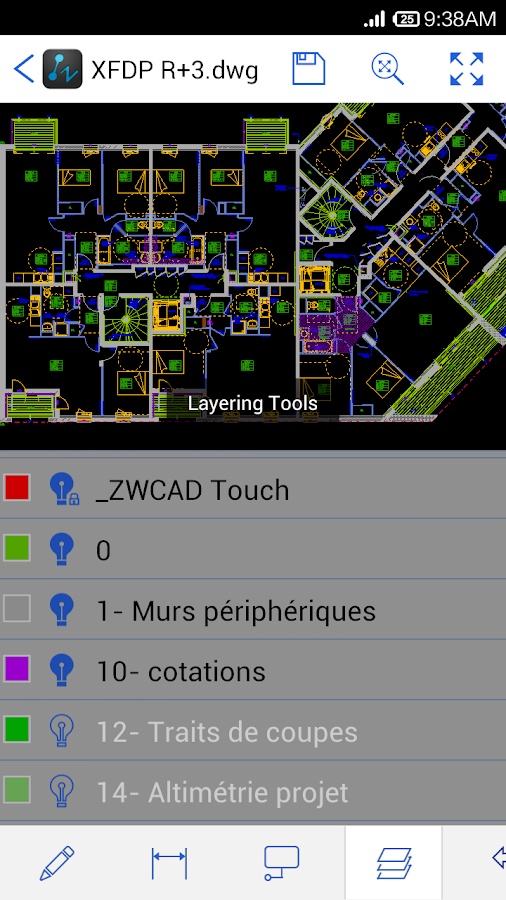 ZWCAD Touch - screenshot