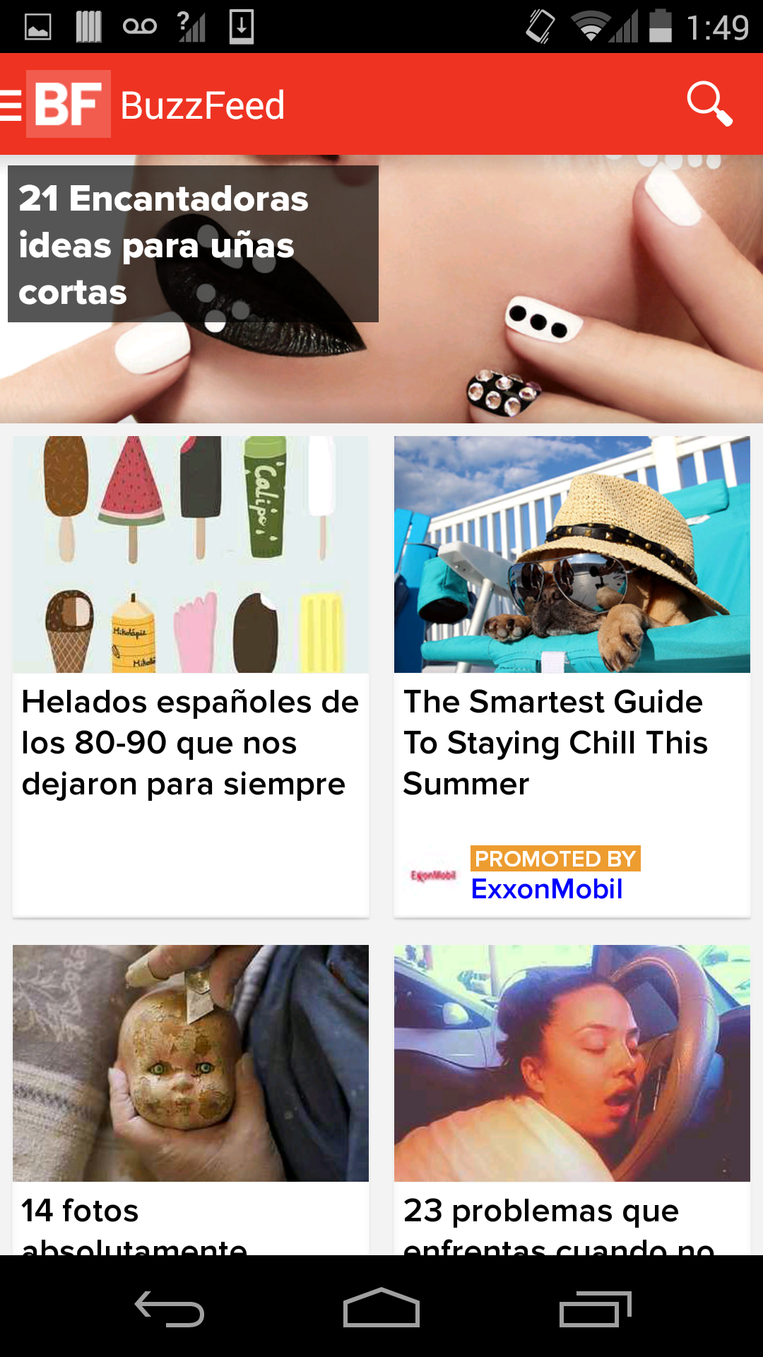 Android application BuzzFeed - Quizzes & News screenshort