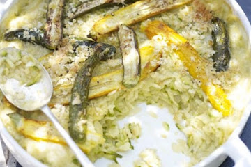 Courgette & orzo bake