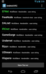 Android IRC - Internet Chat - screenshot thumbnail