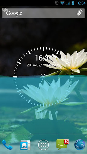 Water Clock Livewallpaper