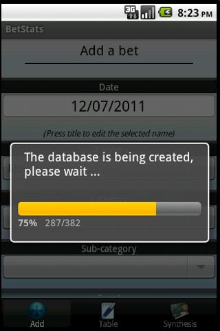 Android application BetStats - Sports Bet Tracker screenshort