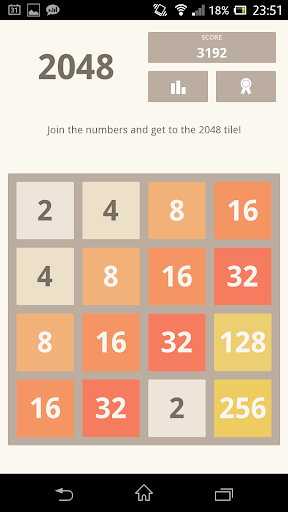 2048 using Kivy