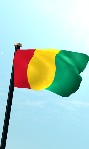 Guinea Flag 3D Free Wallpaper