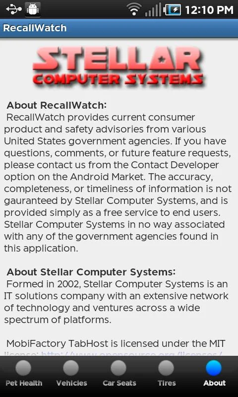    Recall Watch- screenshot  