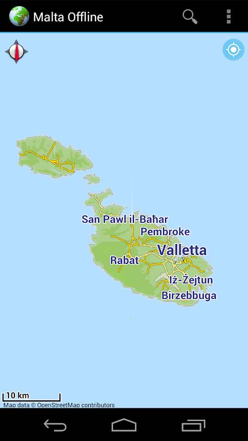 Android application Offline Map Malta Gozo Comino screenshort