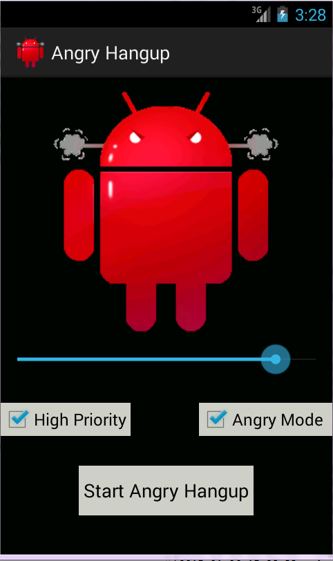 Android application Angry Hangup screenshort