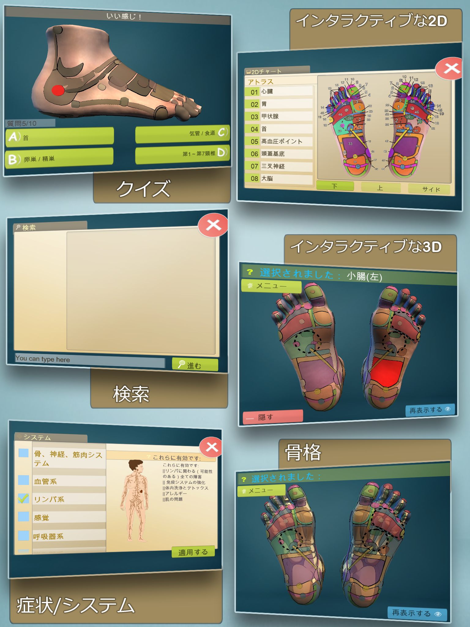 Android application Total Reflexology 3D screenshort