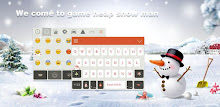 Snowflake Theme-Emoji Keyboard APK