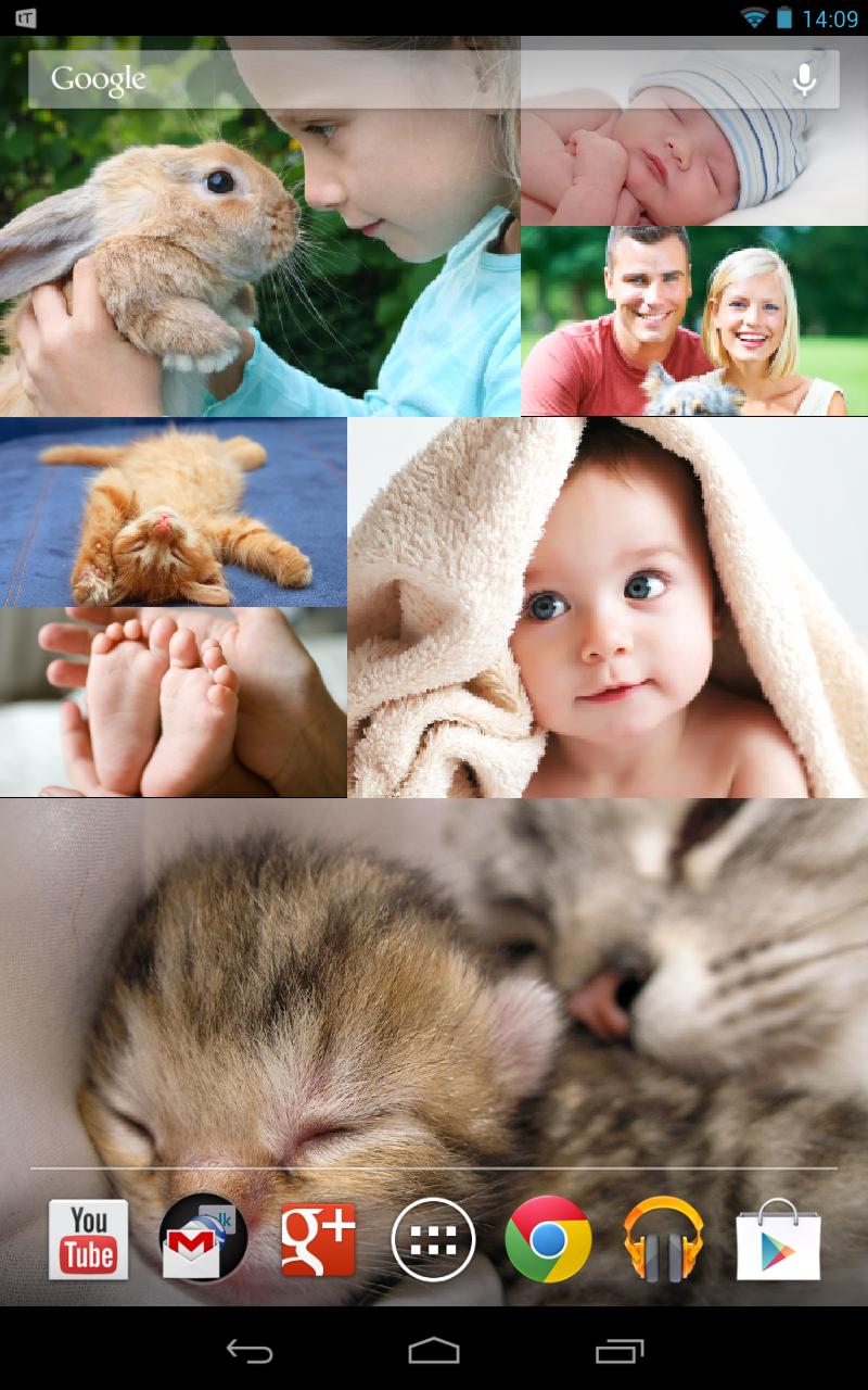 Android application Photo Wall FX Live Wallpaper screenshort