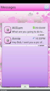 PrettyClover/GO SMS THEME Screenshots 0