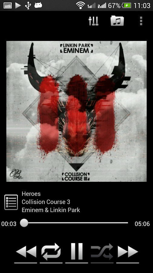 DAMP Music Player - screenshot