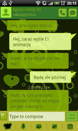 【免費個人化App】GO SMS Pro Pastel Green Theme-APP點子