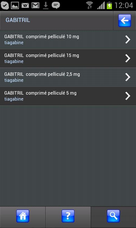 Dictionnaire du Médicament Screen 2