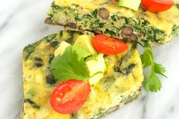 Mexican Egg Bake with Beans and Cheese