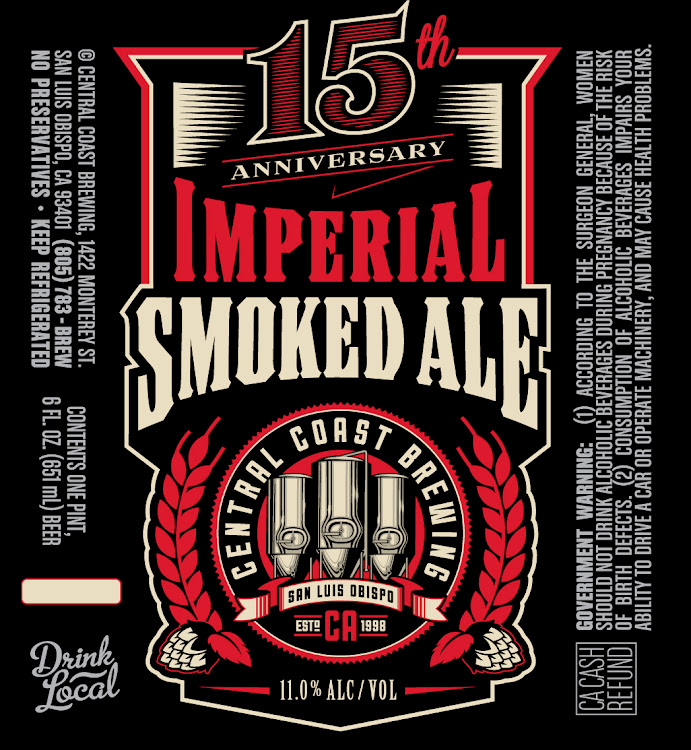 Logo of Central Coast Brewing 15th Anniversary