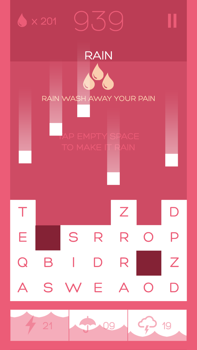 Rainy Word Pro Screen 3
