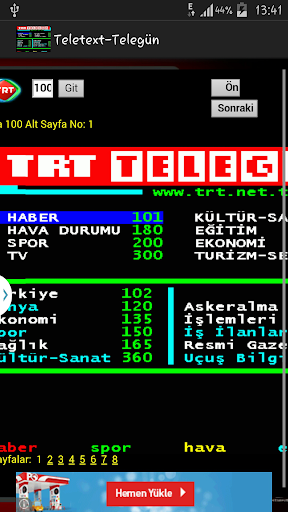 Teletext-Telegün