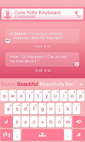 GO Keyboard Cute Kitty Theme APK 스크린샷 이미지 #3