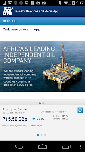 Tullow Oil IR and Media