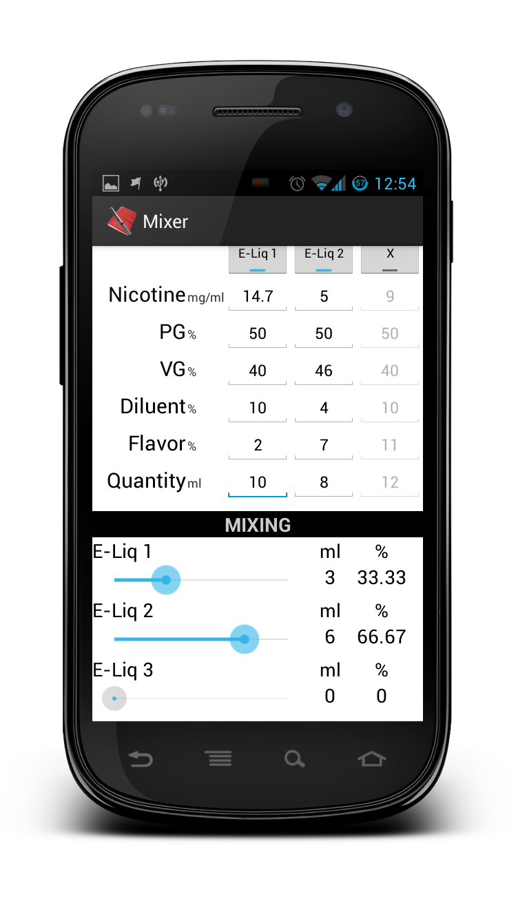 E-Cig Diary PRO Screen 3