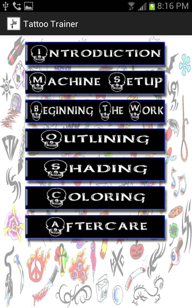 Tattoo Trainer Screen 2