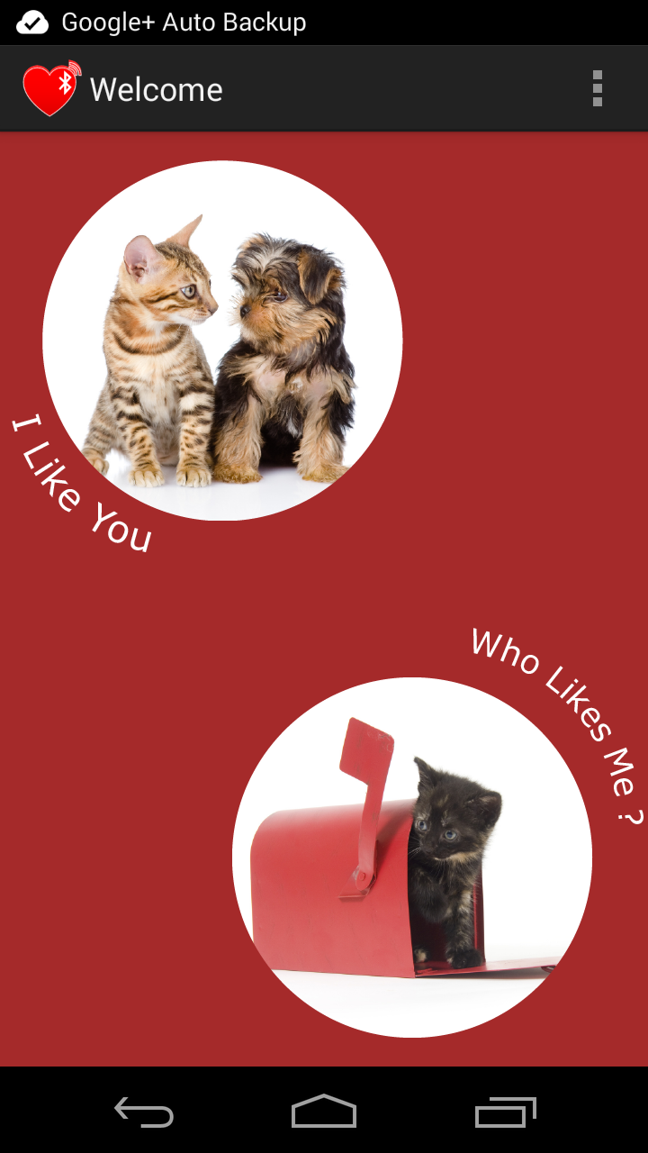 ILikeU : Bluetooth Chat Screen 1