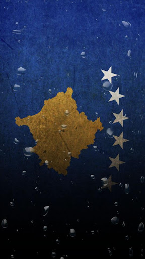 Kosovo flag water effect LWP