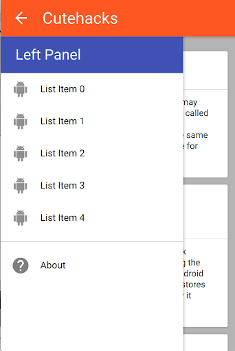 Qt Navigation Drawer Example