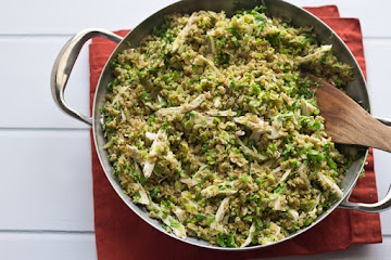 Freekeh with Chicken and Brussels Sprouts