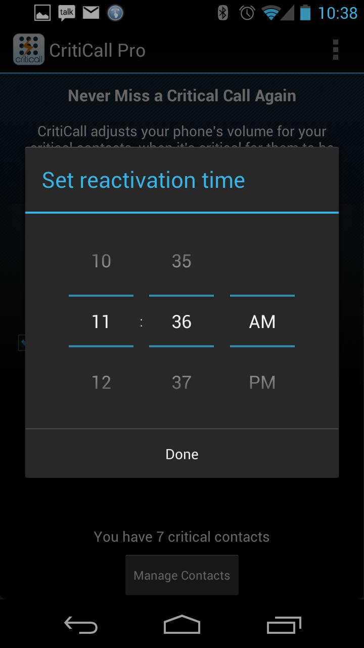 CritiCall Pro Screen 3
