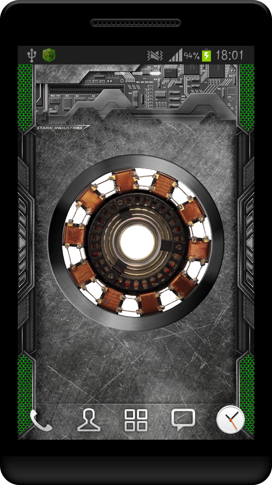 Arc Reactor Live Wallpaper Screen 1