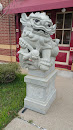 Chinese Lion With Cub Statue 