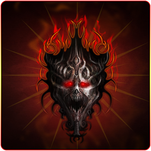 Fiery Iron Skull LWP LOGO-APP點子