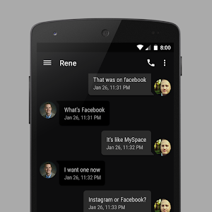 EvolveSMS Theme Black Material 5.5.4