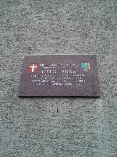 Gedenktafel Otto Mraz