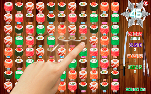 FREE Ninja Sushi Swipe Game Screenshots 1