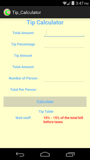 Tip Calculators