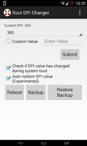 Root DPI Changer