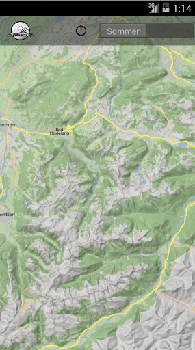 AMMERGAU mountain range map