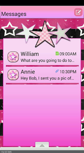 StarsNStrips2 GO SMS THEME