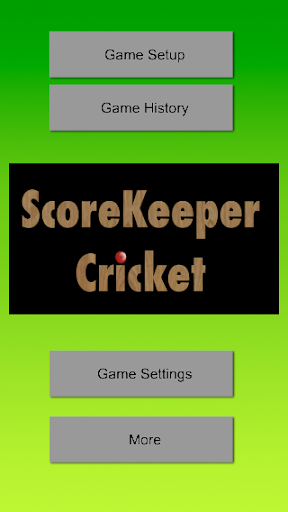 ScoreKeeper - Cricket