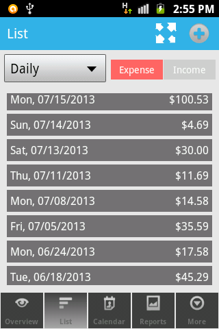 SmartMoney - Expense Manager Screen 3