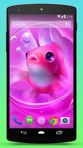 Pink Goldfish Live Wallpaper