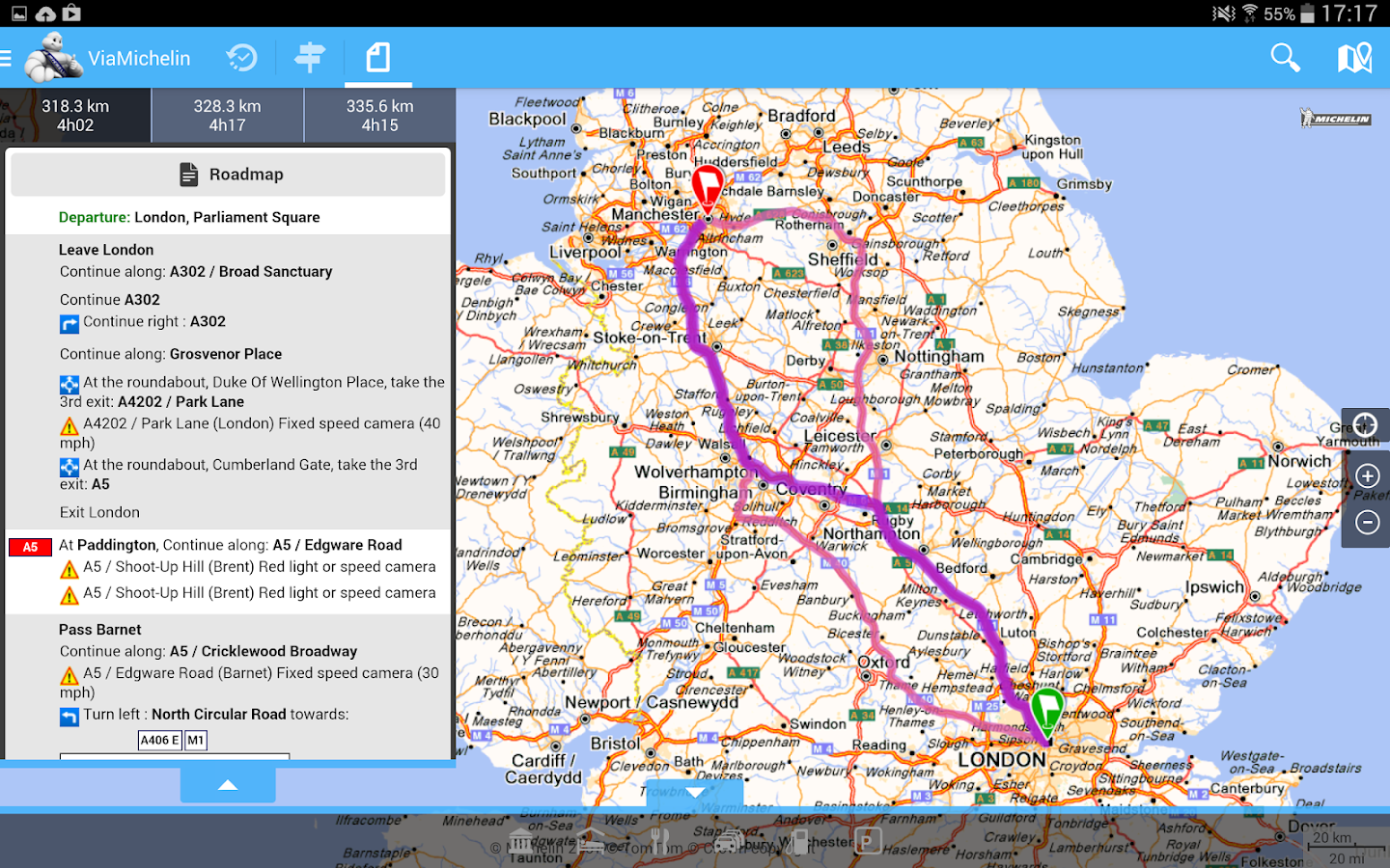 ViaMichelin: Route GPS Traffic – Android Apps on Google Play
