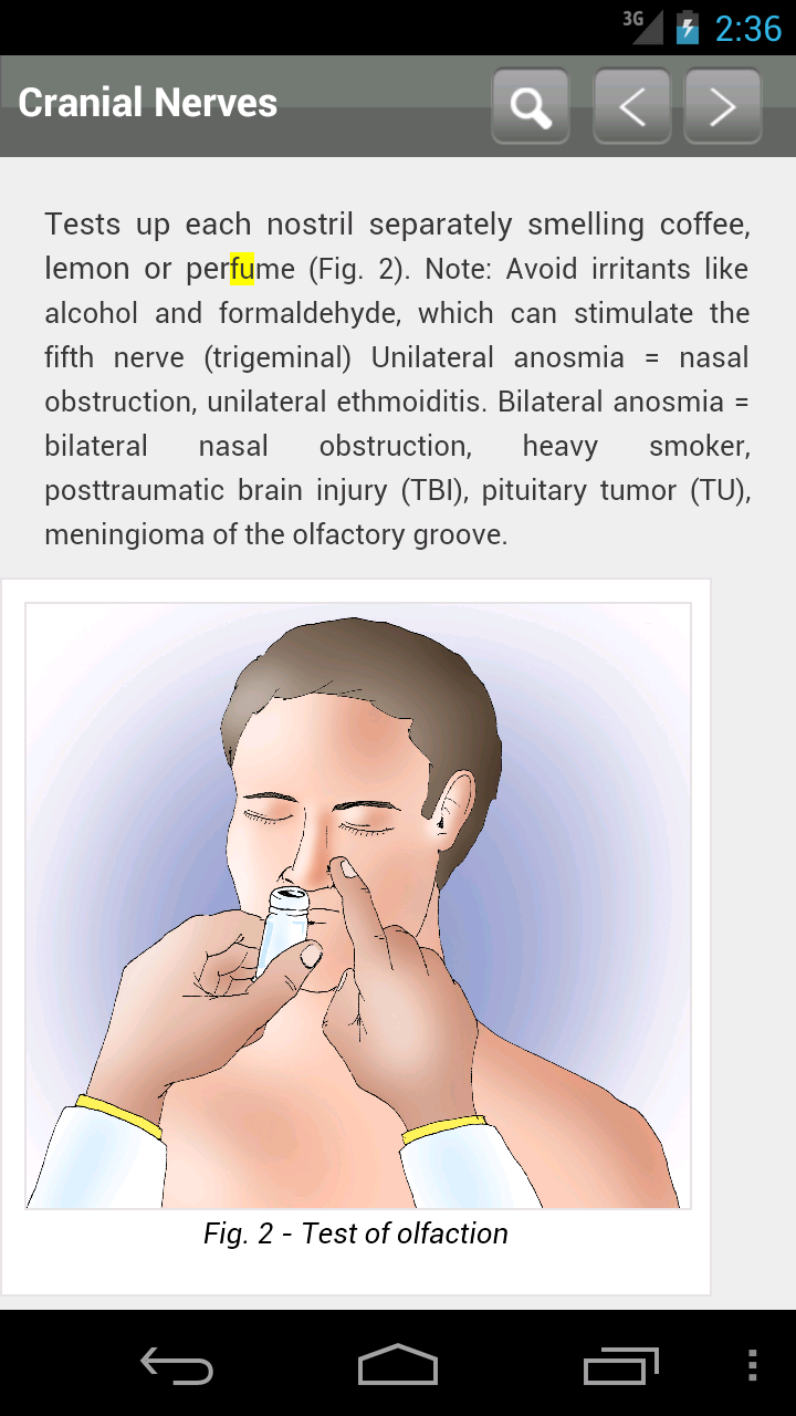Android application Neuro Exam screenshort